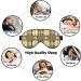 Sleep Mask Eye for Better Sleep | Reusable Soft Blackout Eye Masks for Travel & Camping | Gifts for Him & Her - Yellow Gray Black Plaid - Buy Online on GoSupps.com
