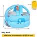 Umtiti Baby Safety Helmet with Knee Pads, Socks - Zoo Blue - Head Protector for Crawling and Learning to Walk - Buy Online on GoSupps.com