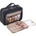 NISHEL Hanging Travel Toiletry Bag | Visible Makeup Organizer & Case for Bathroom Accessories | Black - Buy Online on GoSupps.com