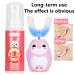 U-Shaped Children's Electric Toothbrush - Soft Pebble Brush Head Cartoon Design Toddler Friendly Includes Mousse 60ml - Pink - Buy Online on GoSupps.com