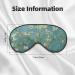 BREAUX Almond Blossom Print Sleeping Eye Mask | Double-Sided Blackout Travel Mask for Ultimate Comfort - Buy Online on GoSupps.com
