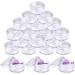 50 pieces of jaws cream can empty 5ml transparent travel Small cosmetic container Nailart jaws round with screw cap sample container plastic cream intelligence for cosmetics lip balm and lotion