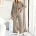 Elegant Ladies House Suit - Cuddly Cotton Loungewear Set Monochrome Negligee & Yoga Training Suit for Casual Comfort | International Shipping Available - Buy Online on GoSupps.com
