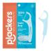 Plackers Twin-Line Dental Flossers, Cool Mint Flavor, Dual Action Flossing System, Easy Storage, Super Tuffloss, 2X The Clean, 75 Count 75 Count (Pack of 1)