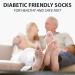 NevEND Non Skid Diabetic Cotton Crew Hospital Socks - 6 Pairs, Grey - Physicians Approved, Non Binding Top for Health Circulation - Buy Online on GoSupps.com