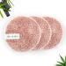 Bamboo Charcoal Makeup Removal Pads - Eco-Friendly Reusable Cleansing Pads - Soft Natural Fiber for All Skin Types - 3 Pack (Pink - Buy Online on GoSupps.com