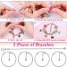 Thrilez 97Pcs DIY Bracelet Making Kit for Girls - Charm Bracelets & Necklace String with Beads and Pendant Charms - Craft & Necklace Making Set - Gift Idea for Teen Girls (Pink) - Buy Online on GoSupps.com