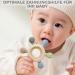 Caja Bei ring Baby Teething Toy - BPA-Free Silicone & Wood Bite Ring - Animal Motif - Perfect for Babies 3 Months+ - Buy Online on GoSupps.com