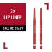 Rimmel Exaggerate Lip Liner Pack of 2 - Call Me Crazy (2 Count) - Buy Online on GoSupps.com