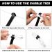 HAVE ME TD Reusable Cable Ties - 4+6+8+10inch - Black - 150PCS - Buy Online on GoSupps.com