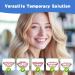 YAFIYGI 3 Pairs Fake Dentures Temporary Denture Teeth Snap-On Top and Bottom Teeth Covers for Men and Women Instant Confidence Smile Fix Easy-to-Use Fake Teeth for Missing or Broken - Buy Online on GoSupps.com