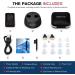 iBstone K18 Rechargeable Mini Hearing Amplifiers - OTC Completely-in-Canal Aids for Comfortable Wear with Masks and Glasses, Black (Pair) - Buy Online on GoSupps.com