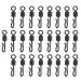 25 pieces of fishing vertebrae fishing clips carp fishing clips fishing vertebrae with push buttons Q-shaped quick change vertebrae plugs