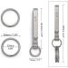 Bang Ti H6 Titanium Quick Release Keychain Clip Multi-Tool with Keyrings Kit - Buy Online on GoSupps.com