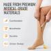 Zipper Compression Socks 15-20mmHg Closed Toe with Zip Guard Skin Protection - 3XL Beige - Buy Online on GoSupps.com