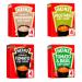 Heinz Cup Soup Variety Pack Vegetarian - 4 Delicious Flavors: Cream of Tomato Cream of Mushroom Vegetable Tomato & Basil - Instant Comfort in Every Sip (4 x 4 Sachet Boxes - 16 Sachets Total)