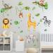 Olyee Jungle Animal Wall Stickers | Removable Nursery Decor for Kids Bedrooms | Farm Animals for Baby Toddler Room | Boy Girls Wall Decals - Buy Online on GoSupps.com