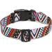 Mercano Adjustable Dog Collar - Soft Nylon Comfort & Robust Ethnic Pink Pattern for Small & Medium Dogs | Perfect for Puppies & Cats - Buy Online on GoSupps.com