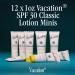Vacation Mini Classic Lotion SPF 30 - Water Resistant Bulk Sunscreen for Travel | Bachelorette Party Favors | Beach Essential (12 Pack - Buy Online on GoSupps.com
