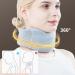 Neck Brace Adjustable Foam Neck Wraps | Foam Cervical Collar Soft Neck Support for Women & Men Keeps Vertebrae Stable Relieves Neck and Spine Pressure Blue M - Buy Online on GoSupps.com