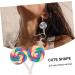 Holibanna 8 Pcs Large Dangle Earrings for Women Ear Decorations Polymer Clay Earrings Lollipop Earrings Turquoise Hoop Earrings for Women Creative Earrings Thick Circle Cane 3X5.3CMx2pcs Assorted Color 4x2pcs - Buy Online on GoSupps.com