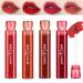 4 Pcs Pearlescent Plumping Lip Oil  Glow Lip Tint | Long-Lasting Lip Gloss Tint for Glowy  Hydrated Lips | Moisturizing  Non-Sticky Glossy Lip Stain  Long Lasting & Nourishing Lip Glow Oil