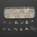 12 Grid Mixed Style Nail Art Decoration Metal Shell Star Studs Chain Nail DIY Accessories(#2) - Buy Online on GoSupps.com