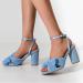 XTZYGLFD Women s Summer Thick Heel Sandals - High Heel Bow Design Large Size Available Blue 5 UK - Perfect for Comfort & Style - Buy Online on GoSupps.com