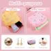 TIESOME Cute Sanitary Napkin Storage Bag for Teen Girls 2Pcs Waterproof Period Bag Lovely Menstrual Pad Bag Portable Period Pouch with Zipper Tampon Holder for Women Ladies School(B) - Buy Online on GoSupps.com
