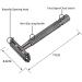 Butterfly Double Edge Razor with 10 Premium Blades | Classic Metal Manual Safety Razor for Men & Women | Wet Shaving Shaver Easy Blade Change - Buy Online on GoSupps.com