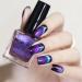 Major Dijit Cat Eye Nail Polish Quick Dry Glitter Nail Polish with Magnetic Stick Vegan and Cruelty-Free Nail Paint Art for Nail Salon Purple