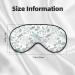 Dragonfly Flower Print Eye Mask - Block Out Light for Air Travel & Night Sleep (7.9x4 in - Buy Online on GoSupps.com