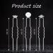 Elegant Bridal Wedding Hair Pins Set - 60 Pieces Pearl and Rhinestone U Shape Hair Accessories for Women and Girls - Buy Online on GoSupps.com