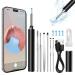 1296P HD ECleaner with Camer Earwax Remover Tool Visual Ear Remover Camera with 6 Silicon Ear Spoons Ear Cleaning Kit for iOS & Android (Black) Balck1