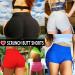 BURUNST High Waist Butt Lifting Yoga Shorts | Ruched Running Booty Shorts - Grey, Small - Buy Online on GoSupps.com