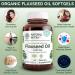 Natural Nutra Organic Flaxseed Oil Softgels 1000mg - Omega 3 6 9 for Hair Growth & Weight Loss Support - Immune & Cardiovascular Health Supplement - Flush Toxins - 90 Capsules - Buy Online on GoSupps.com