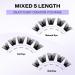 D Curl 0.07mm 8-16mm Mix Cluster Lash Extensions - Soft & Wispy Individual Eyelashes (XHFD-ZW06-0.07-D-816) - Buy Online on GoSupps.com