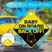 Bewudy 2 PCS Baby on Board Car Warning Sign with Suction Cups - Reusable Yellow Baby in Car Sticker (Back Off) - Eye-catching Safety Decal for Vehicles - Buy Online on GoSupps.com