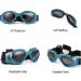 WELLXUNK Dog Sunglasses | UV Protection & Waterproof | Adjustable Strap for Small & Medium Dogs - Blue - Buy Online on GoSupps.com