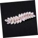 minkissy 1pc Half up Hair Clip Girl Zircon Hairpin Leaf Hair Barrettes Hair Comb Decorative Hair Pins Bridal Flower Comb Flower Hair Decor Stylish Hairpin Flowers Rhinestones Bride - Buy Online on GoSupps.com