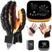 Emfocu updated finger robot gloves hemiplegia hand therapy equipment stroke hand and finger training hand and finger function rehabilitation gloves.L-Linke Hand-orange