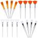 16 Pieces Face Mask Fan Brush Applicator Set Includes Soft Facial Fan Brush Esthetician Face Mask Brush Cosmetic Makeup Tools for Eyelash Extension Mud Clay Mask Cream (6 Inches long, Simple) 16 Piece Assortment Simple