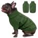 Alagirls knitted pet sweater dog sweater Small dogs turtleneck pet sweater winter warm dogs pet mantle puppy sweater for chihuahua bulldog dachshund mops armygreen s Armygr n