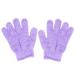 Pair Shower Gloves Body Scrub Exfoliator Exfoliating Bath Gloves Medium Purple