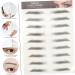POPETPOP 84 Pcs Eyebrow Stickers Waterproof Stickers Hair Stickers Eyebrow Tattoos Stickers Black Eyebrow 4d - Buy Online on GoSupps.com