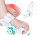 Bunion Corrector for Women Men Big Toe Knob Bunion Brace for Bunion Relief Toe Splint Straightener with Anti-slip Heel Strap (1PC) One Size White & Green 1