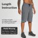 BALEAF Men's Long Hiking Cargo Shorts 13 Inch - Dark Grey | Quick Dry Workout 3/4 Capri Pant - Buy Online on GoSupps.com