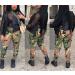 Vakkest Women's High Waist Cargo Camo Pants | Slim Fit Camouflage Joggers with Belt | Army Green XX-Large - Buy Online on GoSupps.com