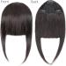 Bangs Hair Human Hair Bangs 3 Clips In Black Blunt Cut Fringe Hair Piece Natural Black Blonde Bang 8" Clip In Hair Extensions Brown Bangs Hair Clip(#1B) - Buy Online on GoSupps.com