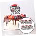 Warmhm 6pcs 2023 2023 Cake Strips Graduation 2023 Purple Class of 2023 Decorations Graduation Cap Graduation Decorations Class of 2023 Fruit Picks Paper Cup Cake Supplies Glitter Paper Red 15.1x14cm - Buy Online on GoSupps.com